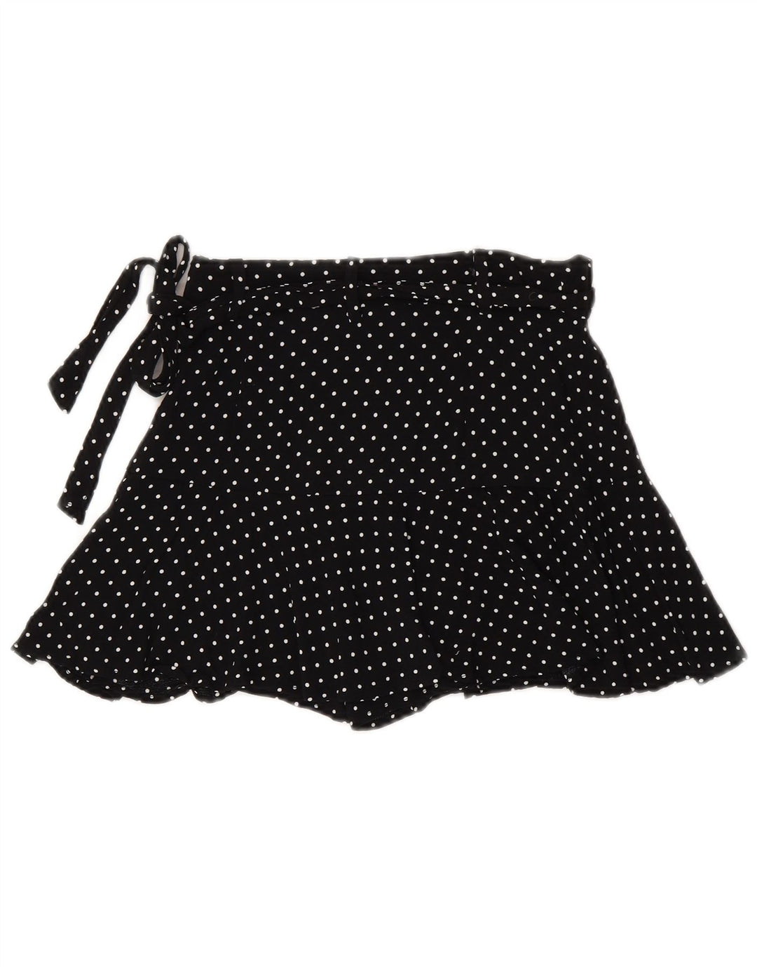ZARA Short décontracté pour femme Petit W26 Noir à pois