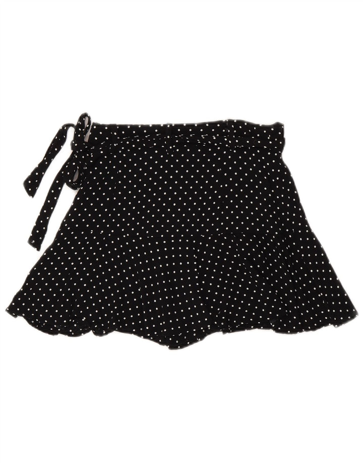 ZARA Short décontracté pour femme Petit W26 Noir à pois