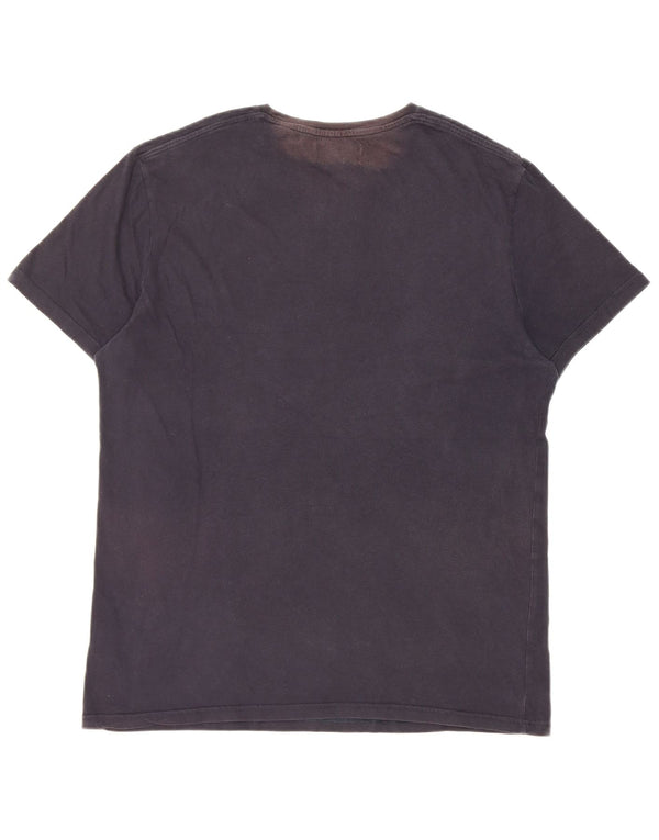 Jack Wills T-Shirt Graphique Homme Bleu Marine Moyen Coton