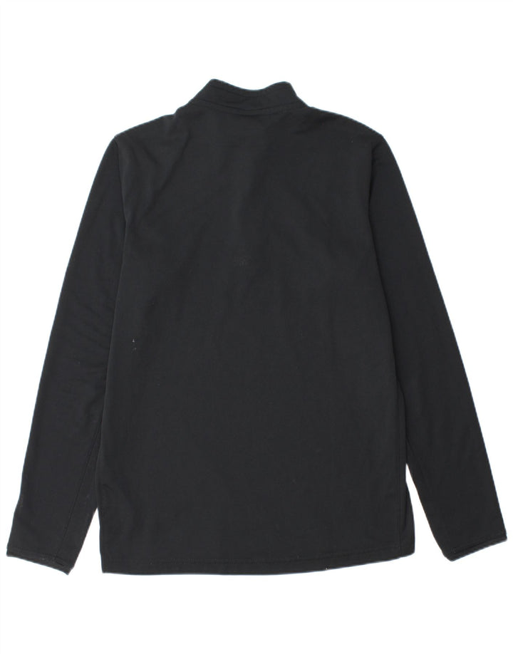 Nike Hommes Dri Fit Zip Neck Pull Survêtement Haut Noir Moyen Polyester