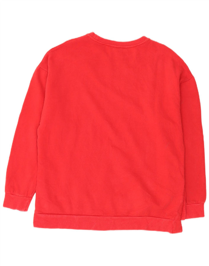 Fila Pull-over surdimensionné graphique pour hommes UK 12 Rouge moyen Coton