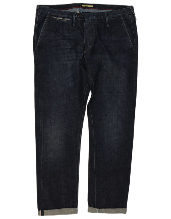 VISCONTI Jean droit homme IT 54 2XL W38 L32 bleu coton
