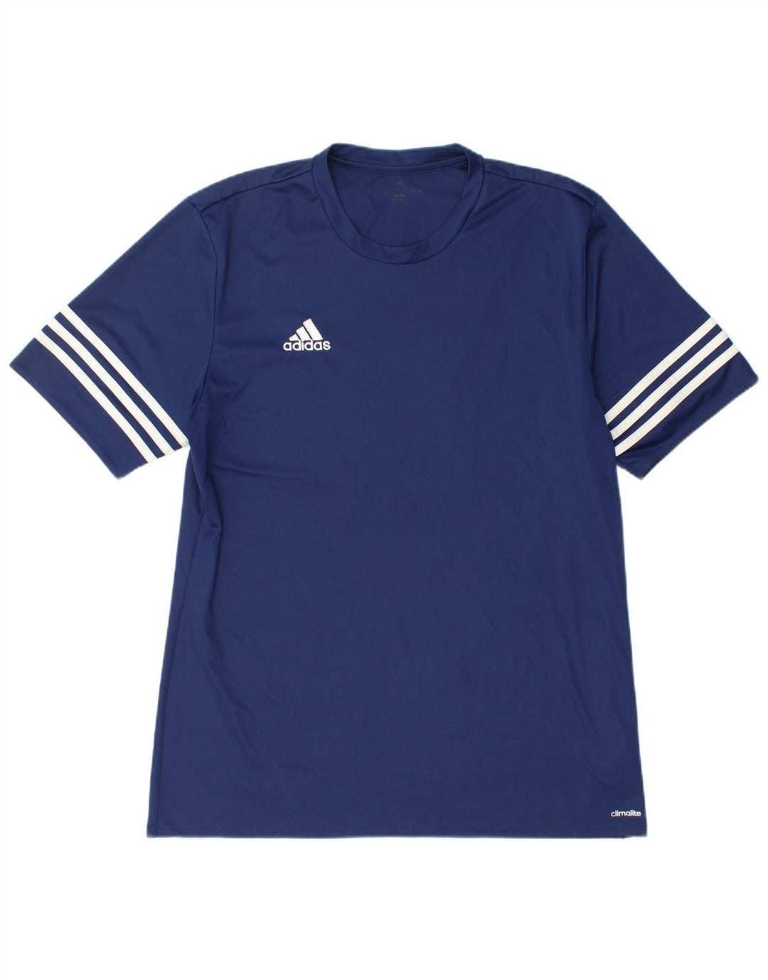 ADIDAS Hommes Climalite T-Shirt Haut Grand Bleu Marine Polyester