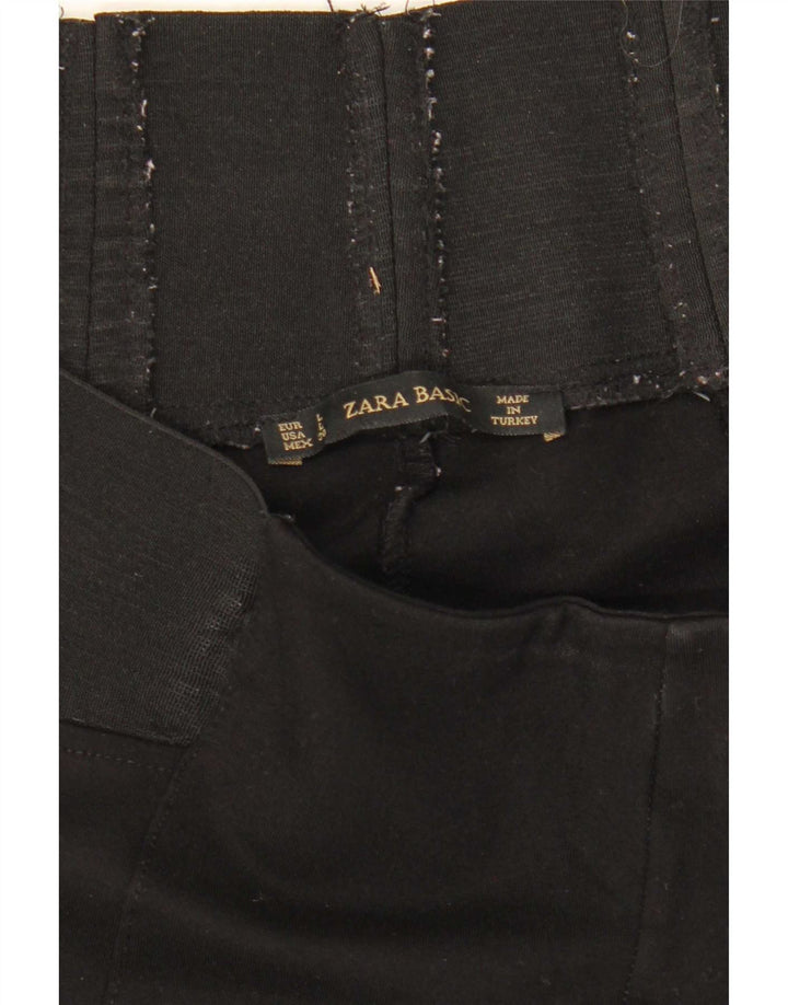Zara Womens Crop Leggings UK 16 Grand Noir