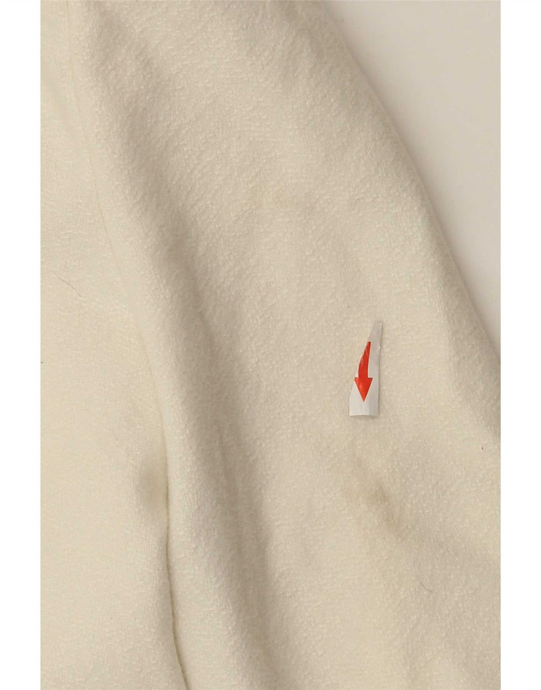 veste boléro femme vintage UK 10 petit polyester blanc cassé