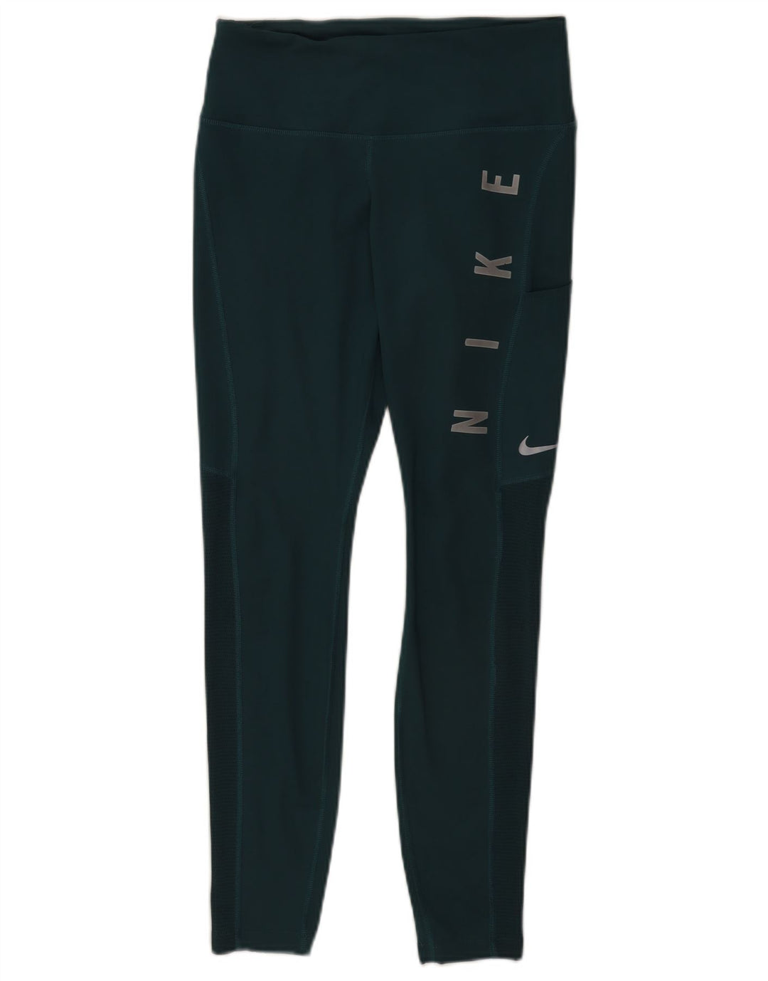 Nike Legging graphique Dri Fit pour femme UK 12 Vert moyen Polyester