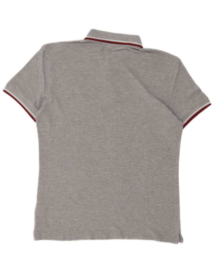 Diadora Polo Regular Fit Homme Gris Moyen Coton