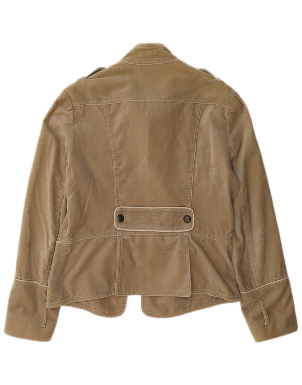 Massimo Dutti Veste blazer militaire double boutonnage pour femme UK 18 XL Beige