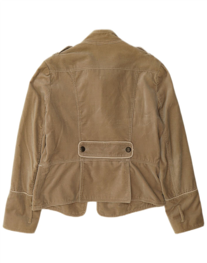 Massimo Dutti Veste blazer militaire double boutonnage pour femme UK 18 XL Beige
