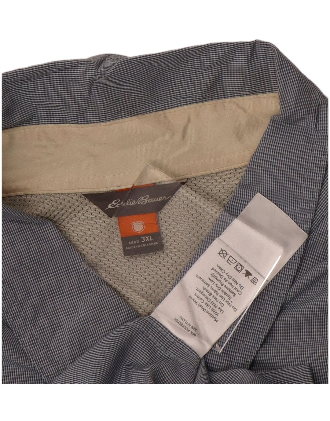 EDDIE BAUER Chemise à manches courtes pour hommes 3XL Bleu Polyester