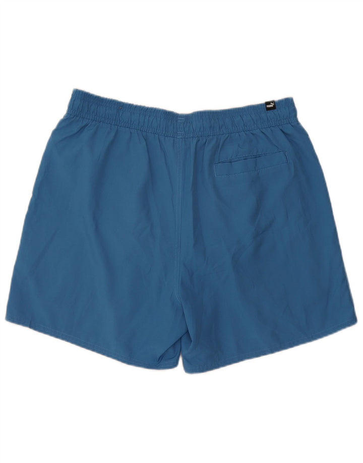 Puma Short de Bain Graphique Homme Large Bleu Polyester