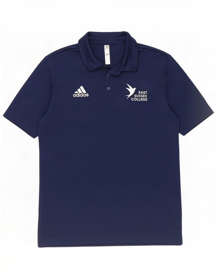 Adidas Polo Graphique Homme Petit Bleu Marine Polyester