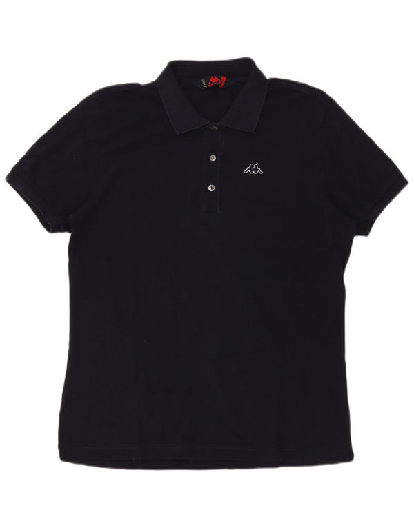 KAPPA Polo Femme UK 16 Large Bleu Marine
