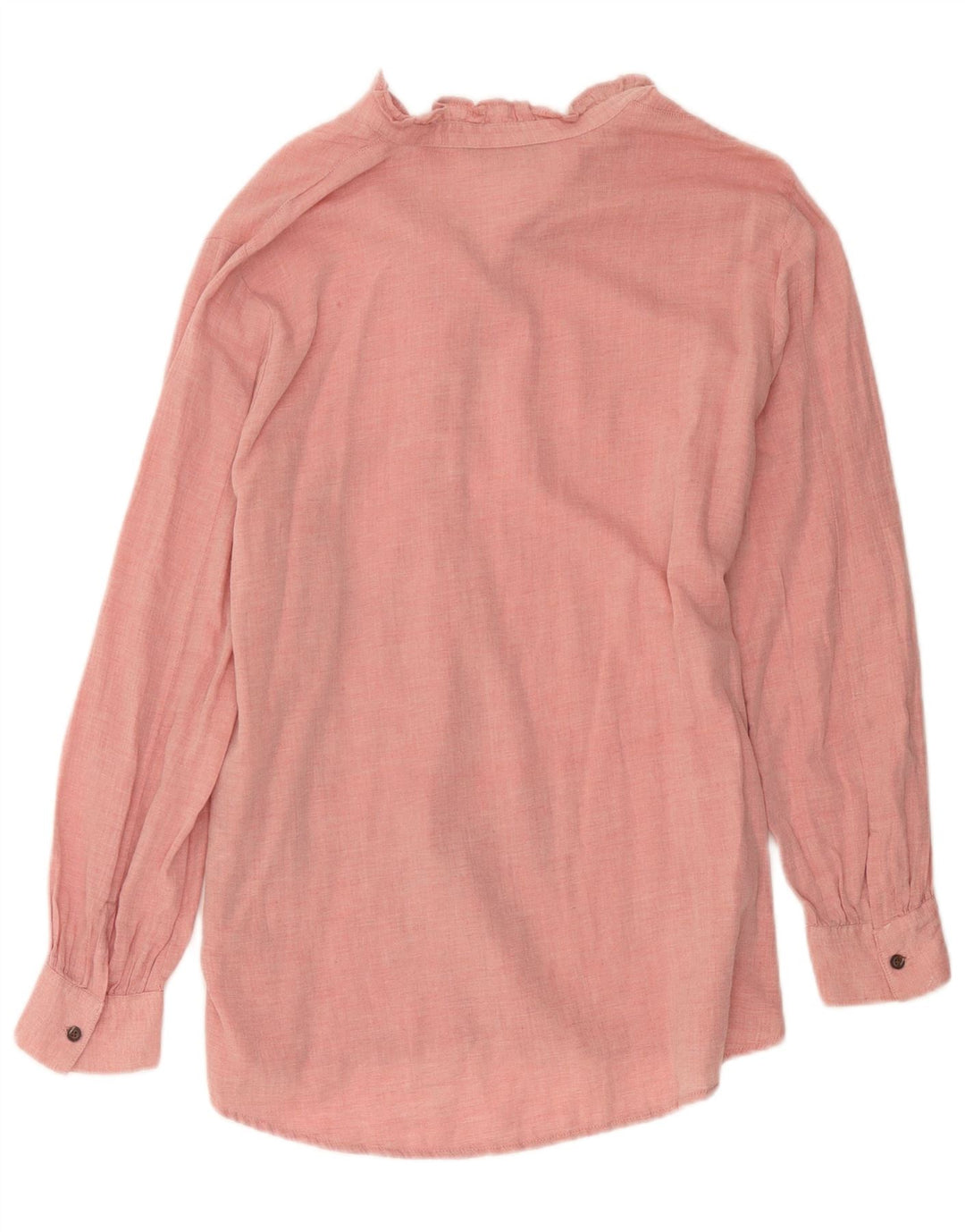 Marks & Spencer Chemise pull à volants sur le devant pour femme UK 16 Large Rose