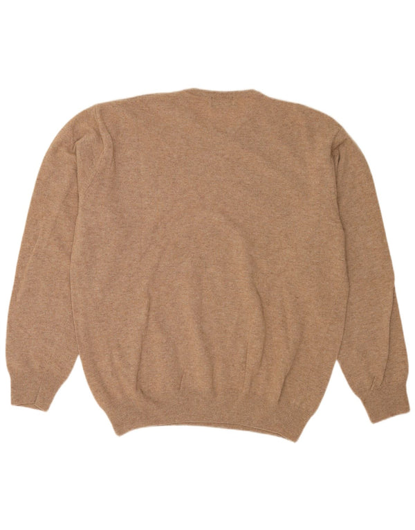 Kappa Pull à col rond pour homme 2XL Beige Laine d'agneau