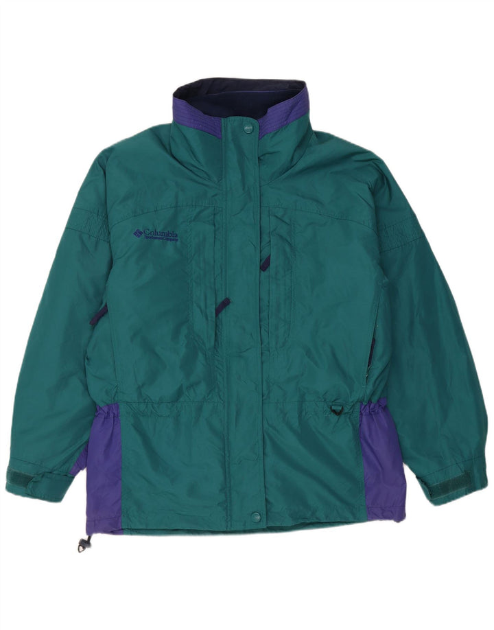 Columbia Veste réversible surdimensionnée pour femme UK 14 Vert moyen Colourblock