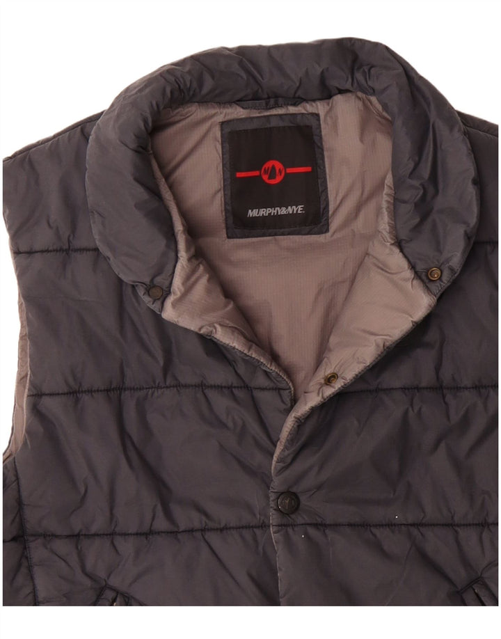 Murphy & Nye Gilet rembourré pour homme UK 40 Large Noir Polyester