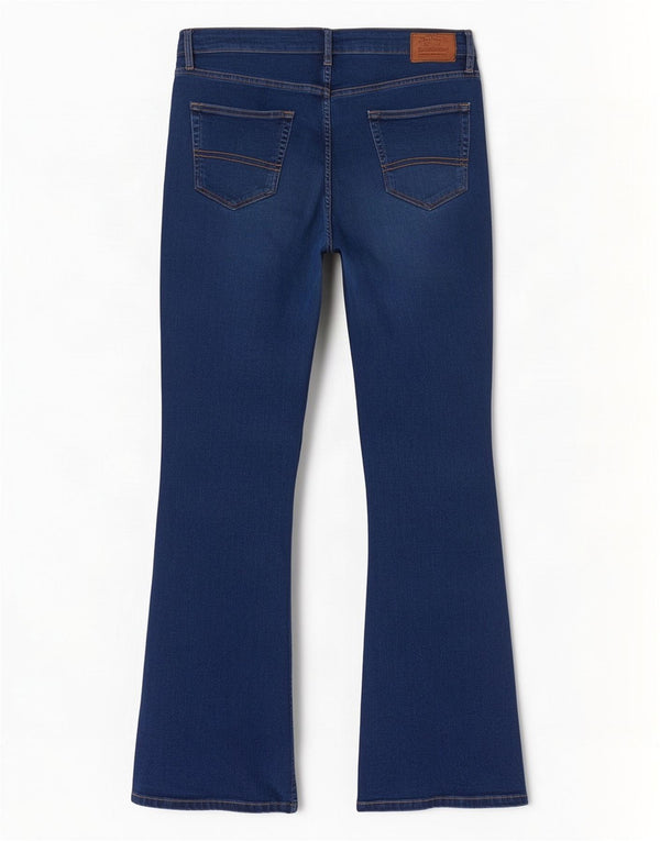 Fat Face Jeans Brooke Bootcut pour femme UK 18 XL W36 L28 Bleu Coton