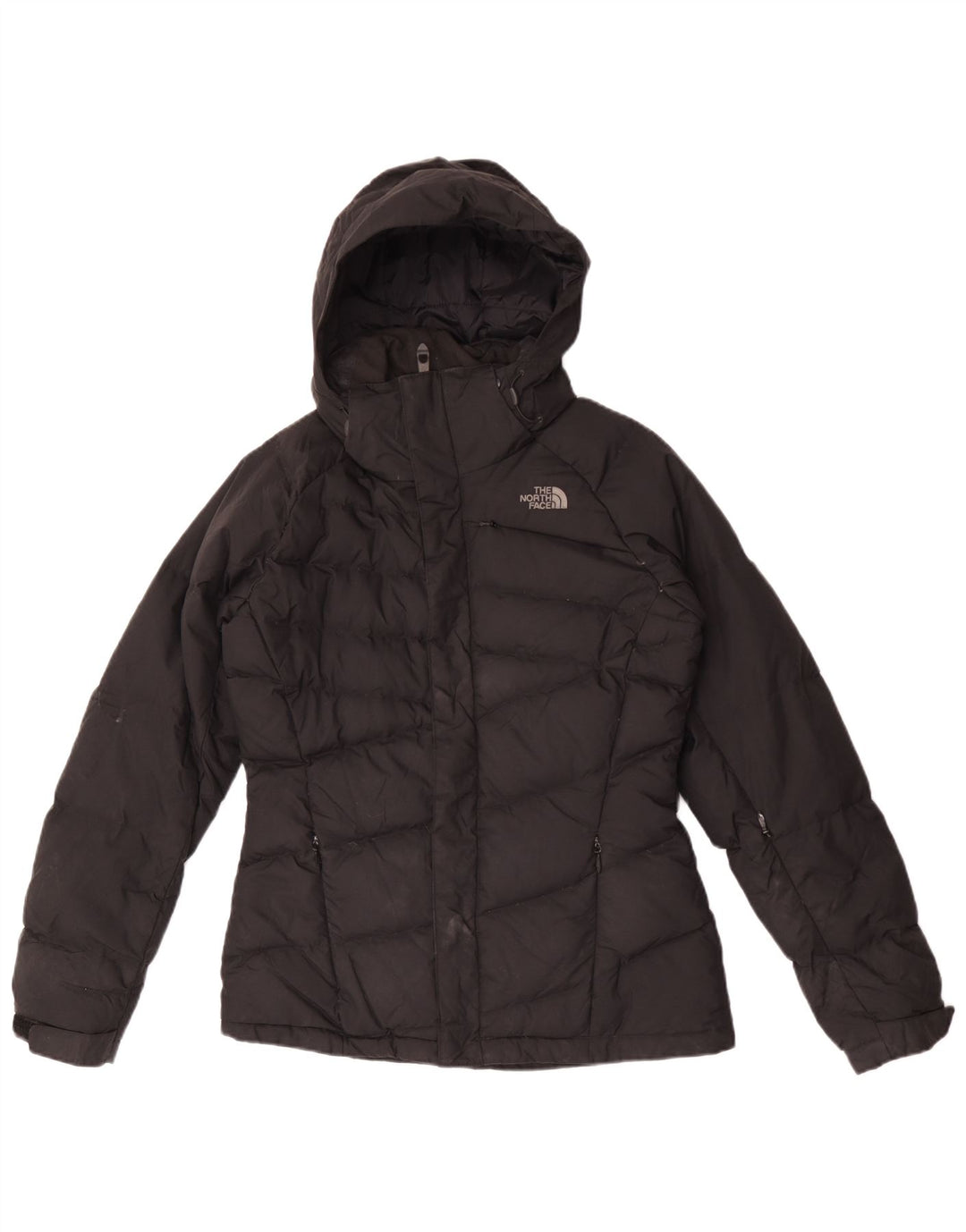 The North Face Veste matelassée à capuche surdimensionnée pour femme UK 10 Small Noir