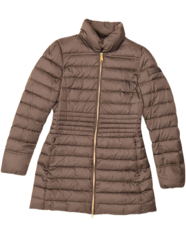 PEUTEREY Manteau Rembourré Femme UK 44 Gris Moyen Polyamide
