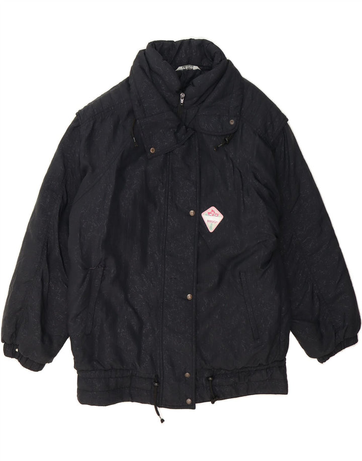 BRUGI Womens Windbreaker Jacket EU 36 Small Black Polyamide Vintage Brugi and Second-Hand Brugi from Messina Hembry 