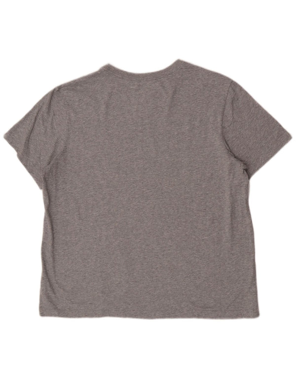 Nike Mens Dri Fit T-Shirt Top XL Gris Moucheté Coton