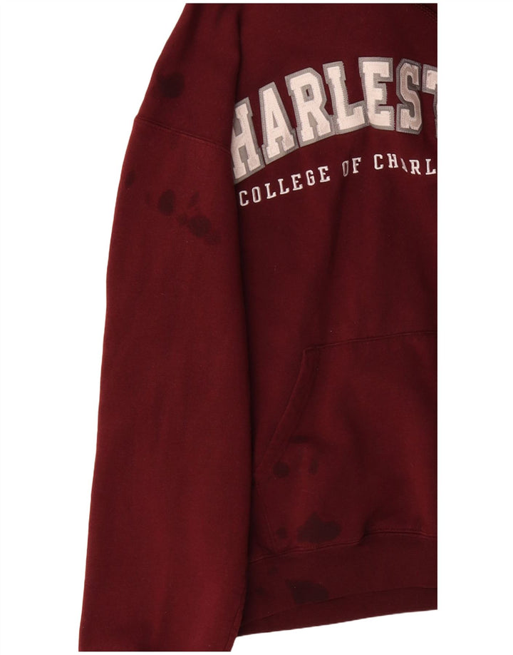 CHAMPION Pull à Capuche Graphique Charleston Homme Petit Bordeaux Coton