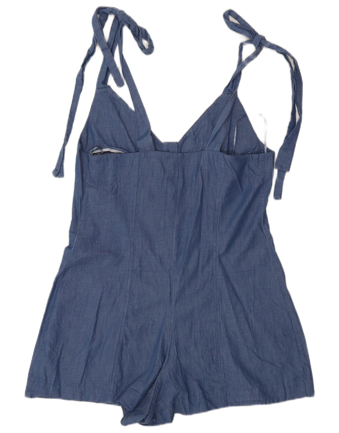Zara Combishort Femme UK 10 Petit Coton Bleu