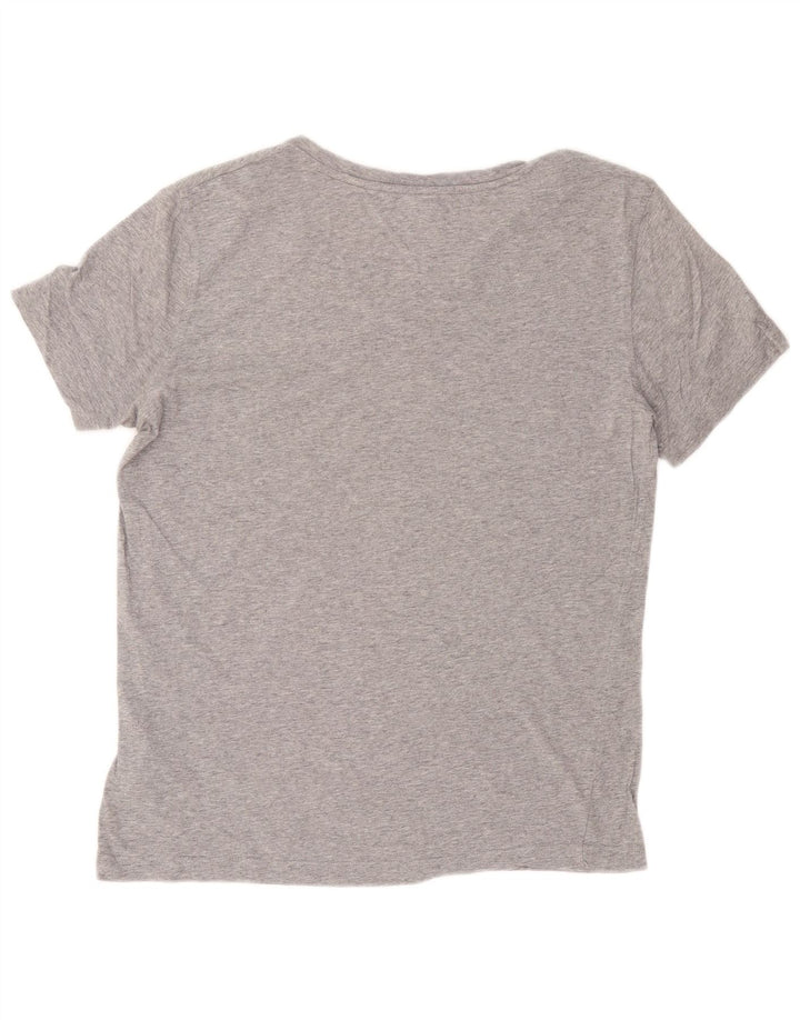 TOMMY HILFIGER Mens T-Shirt Top Large Grey Cotton