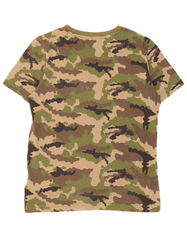 Adidas T-Shirt Graphique Garçon 12-13 Ans Kaki Camouflage Coton