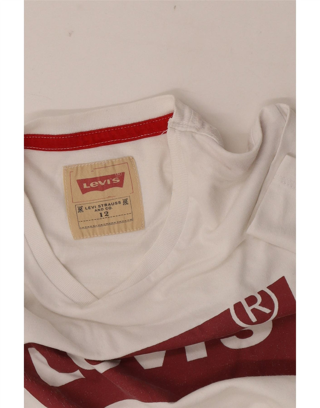 Levi's T-Shirt Graphique Garçon 11-12 ans Blanc