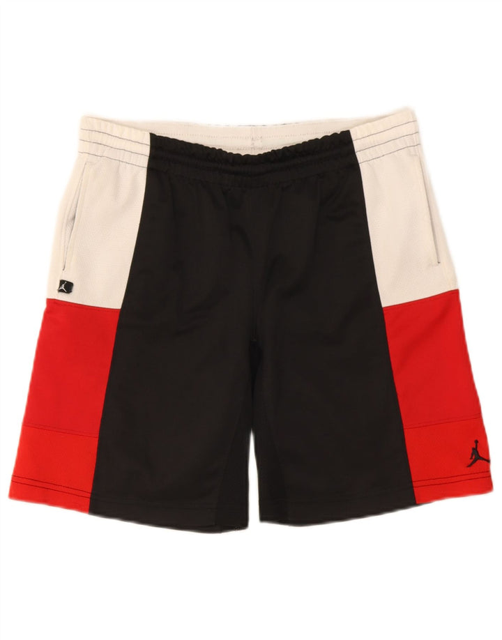 Jordan Short de sport pour garçon 8-9 ans Petit Noir Colorblock