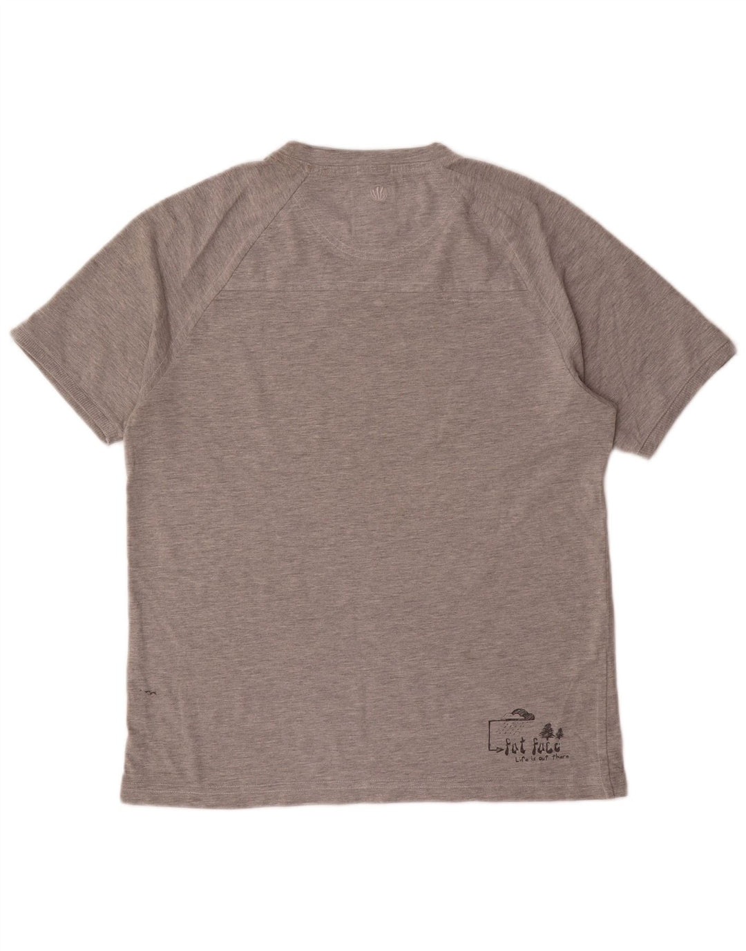 Fat Face T-Shirt Graphique Homme Petit Gris