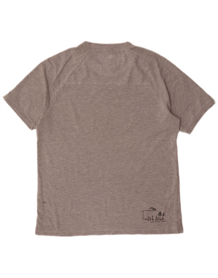 Fat Face T-Shirt Graphique Homme Petit Gris