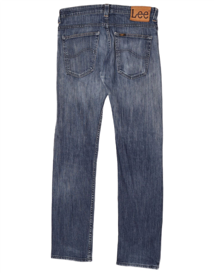 Lee Jean Droit Powell Homme W34 L34 Bleu Coton
