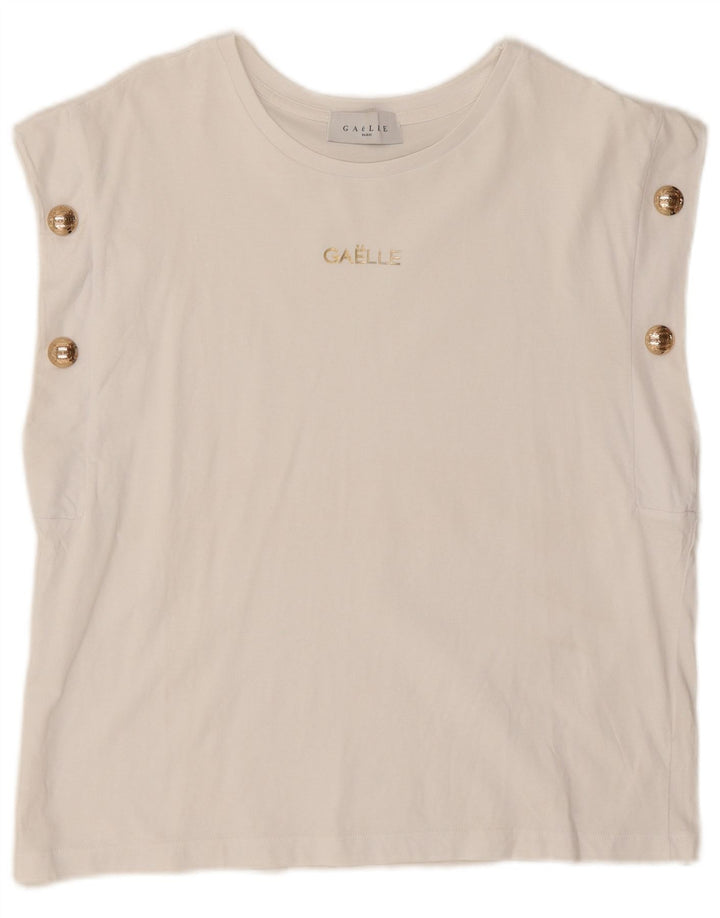 Gaelle Débardeur pour femme UK 12 Medium Blanc