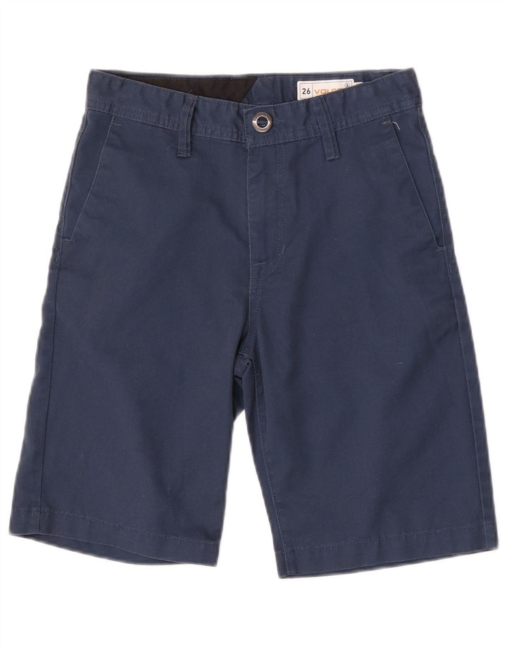 Volcom Short Chino Garçon 11-12 ans W26 Bleu Marine Polyester