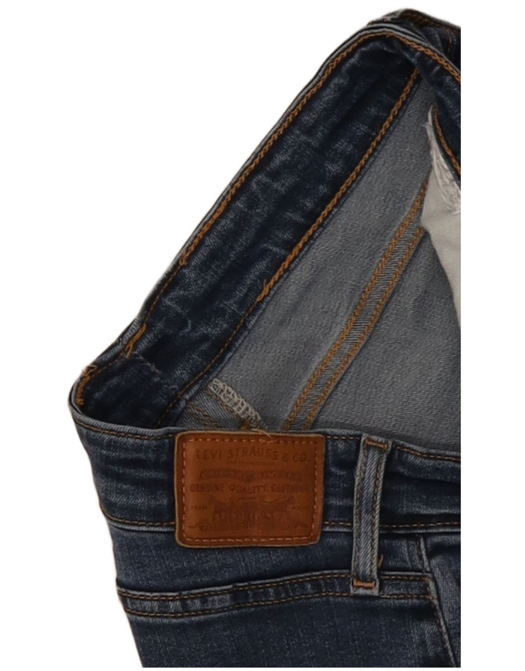 Levi's Jean Court Taille Haute Femme W28 L25 Bleu