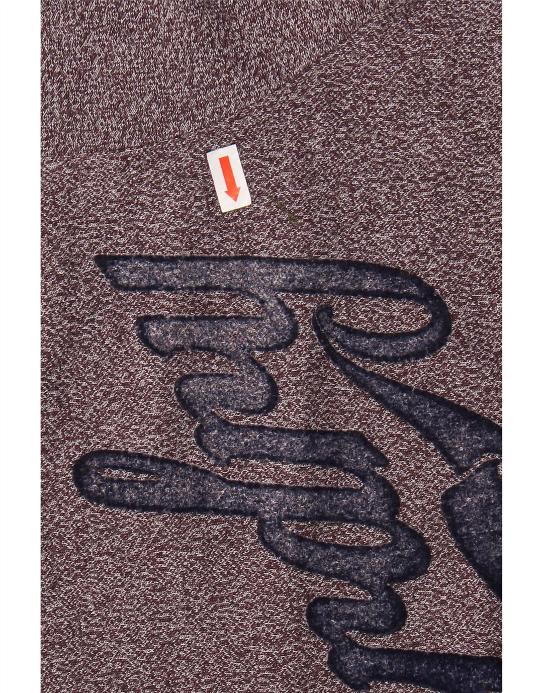 SUPERDRY Homme T-Shirt Graphique Haut Large Bordeaux Moucheté Coton