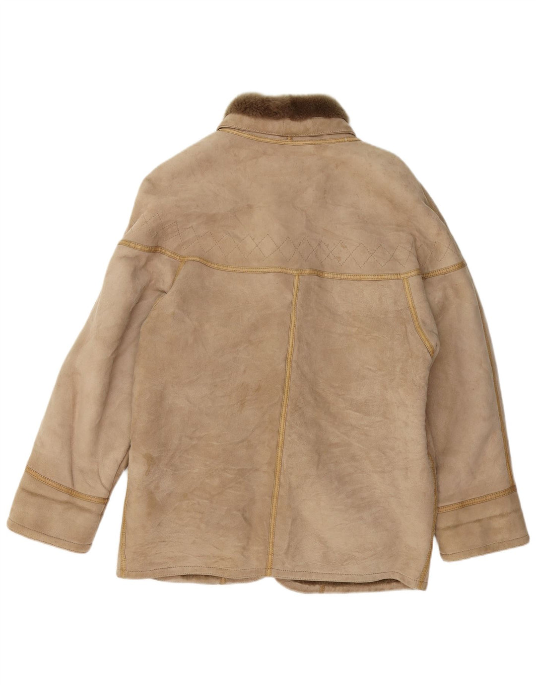 CONBIPEL Veste en peau de mouton pour femme UK 16 Large peau de mouton beige