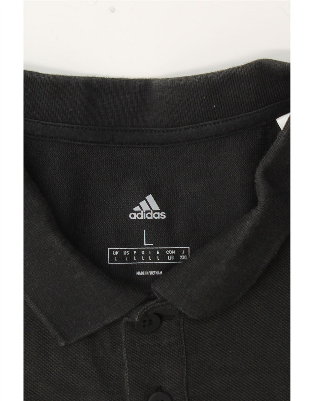 ADIDAS Polo Homme Grand Noir Coton