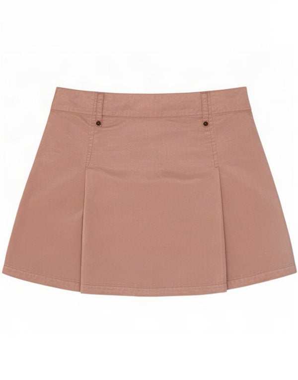 Zara Femme Trafaluc Mini Jupe Plissée EU 34 2XS W24 Coton Rose