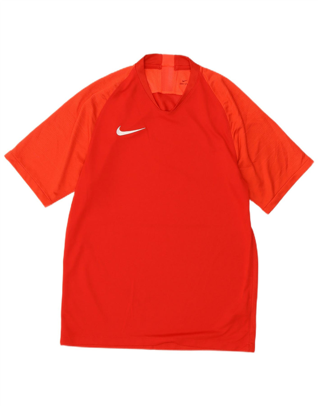 Nike T-shirt Dri Fit pour homme en polyester color block rouge moyen
