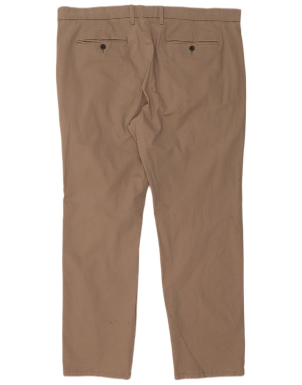 Marks & Spencer Pantalon Chino Coupe Regular Homme W40 L31 Coton Beige