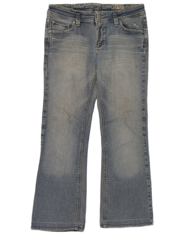 Lee Womens Heritage Bootcut Jeans US 13/14 Large W34 L30 Bleu Coton