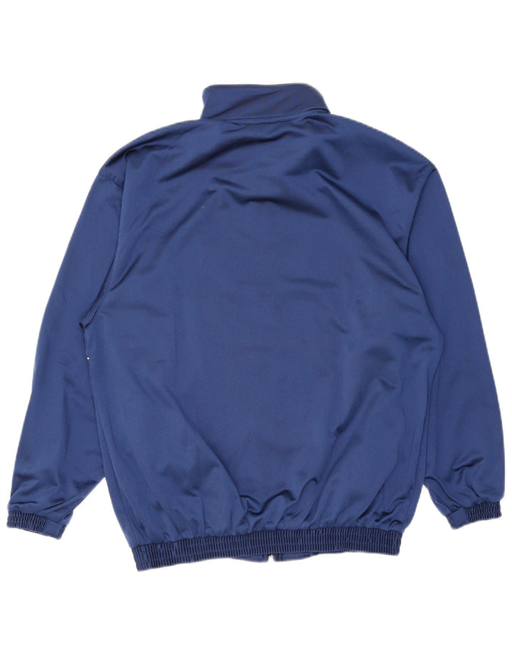 Mizuno Hommes Graphique Survêtement Top Veste Petit Bleu Marine Rayé Polyester