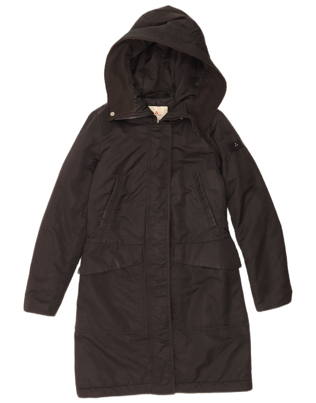 PEUTEREY Manteau matelassé à capuche pour femme IT 42 Polyester noir moyen