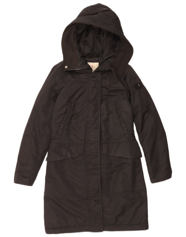 PEUTEREY Manteau matelassé à capuche pour femme IT 42 Polyester noir moyen