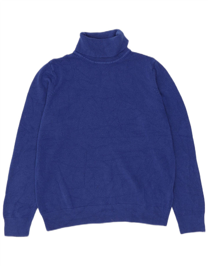 Marks & Spencer Pull col roulé pour femme UK 12 Bleu moyen Acrylique