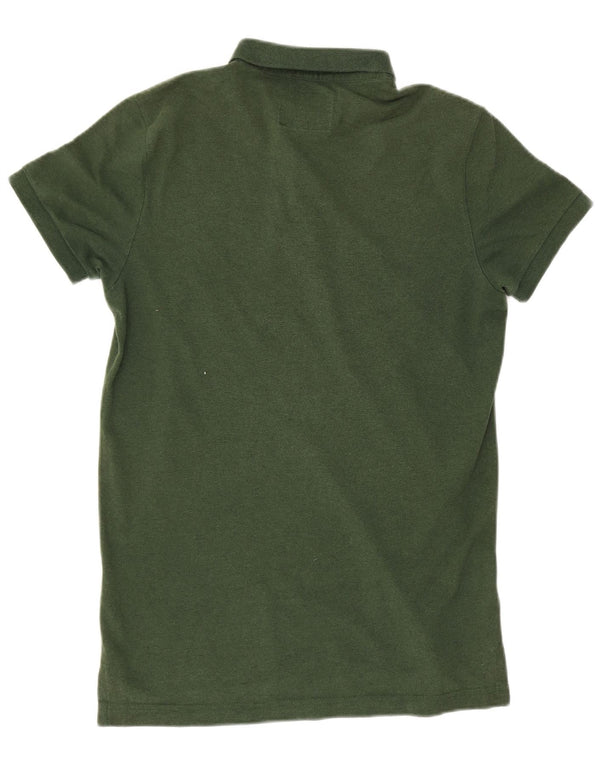 Hollister Polo Homme Petit Vert Coton